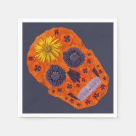 Blume Schädel 1 Serviette