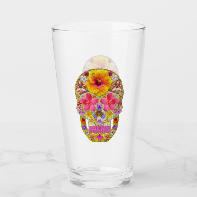 Blume Schädel 4-Tropisch Glas (Vorderseite)