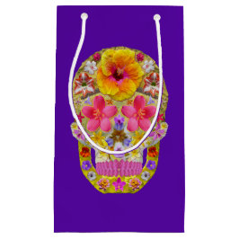 Blume Schädel 4 - tropisch Kleine Geschenktüte