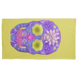 Blume Schädel 5 Kissenbezug