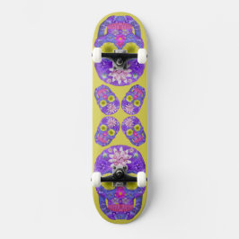 Blume Schädel 5 Skateboard