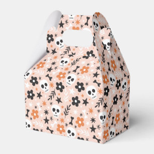 Blume Schädelmuster Geschenkschachtel