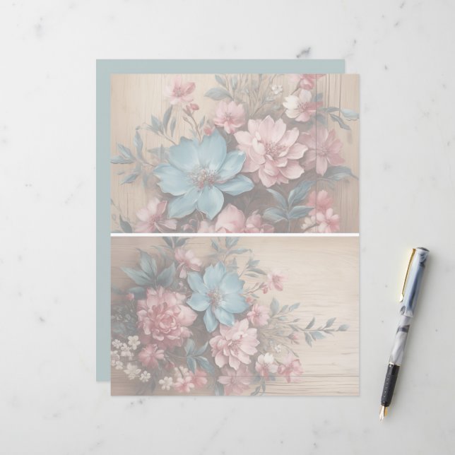 Blume Schattenweichlichthintergrund (Vorderseite/Rückseite Beispiel)