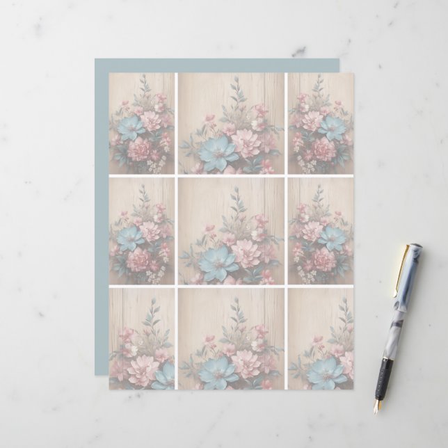 Blume Schattenweichlichthintergrund (Vorderseite/Rückseite Beispiel)