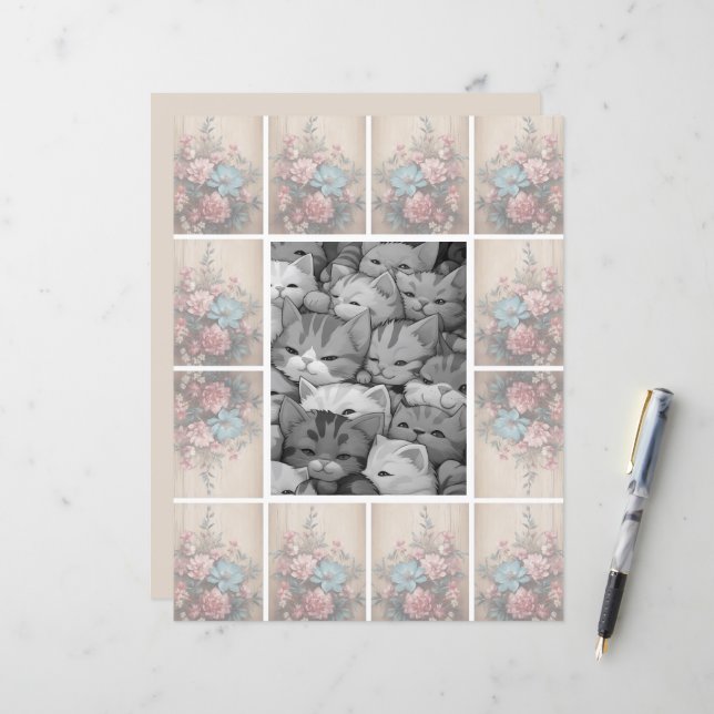 Blume Schattenweichlichthintergrund (Vorderseite/Rückseite Beispiel)