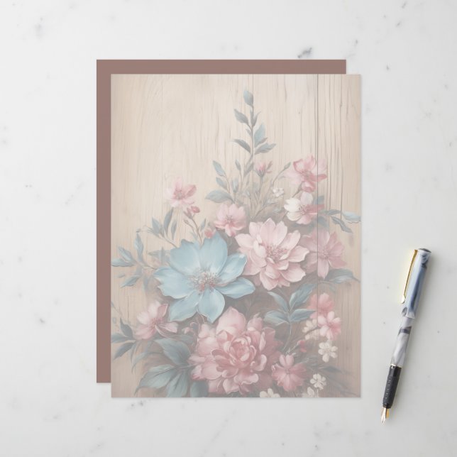 Blume Schattenweichlichthintergrund (Vorderseite/Rückseite Beispiel)