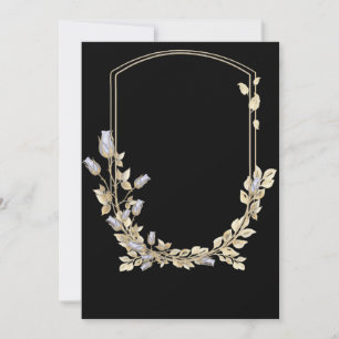 Blume-Schild-Hochzeit Einladung