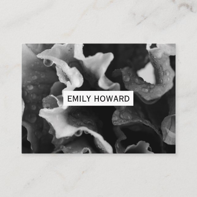 Blume schließen visitenkarte (Vorderseite)