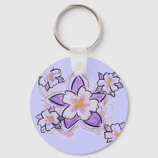 Blume Schlüsselanhänger (Vorderseite)