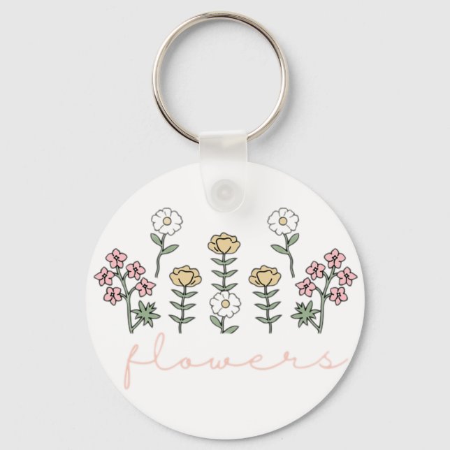 Blume Schlüsselanhänger (Vorderseite)