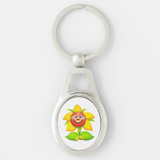 Blume Schlüsselanhänger (Vorderseite)
