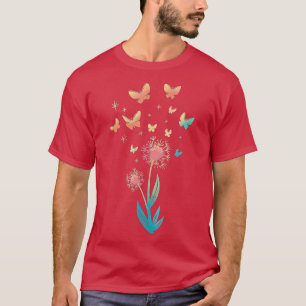 Blume-Schmetterling für Schmetterling Lover Sum T-Shirt