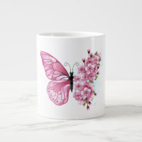 Blume Schmetterling mit rosa Sakura
