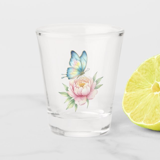 Blume Schnapsglas (Vorderseite)