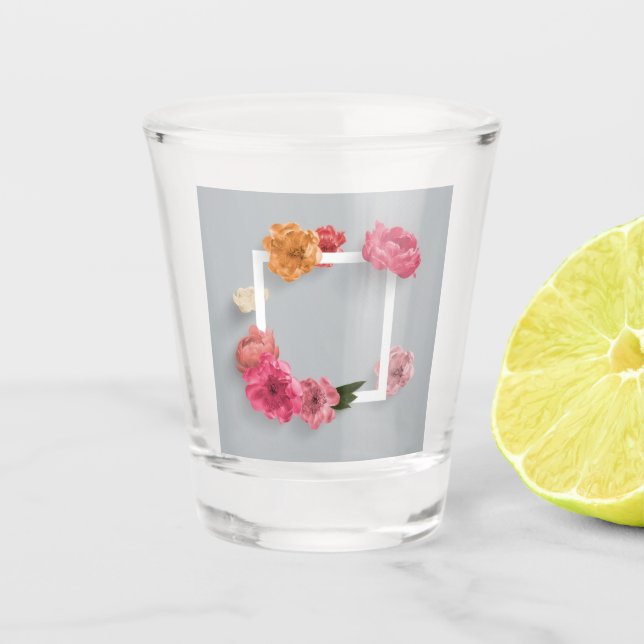 Blume Schnapsglas (Vorderseite)