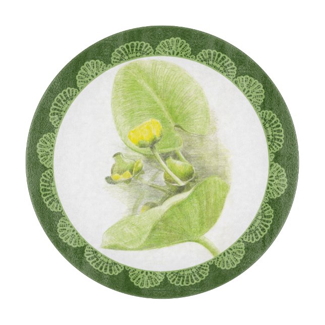 Blume Schneidebrett (Vorderseite)