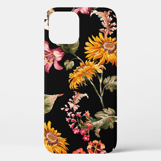 Blume schöne Muster nahtlos. Stoffstruktur Case-Mate iPhone Hülle (Rückseite)