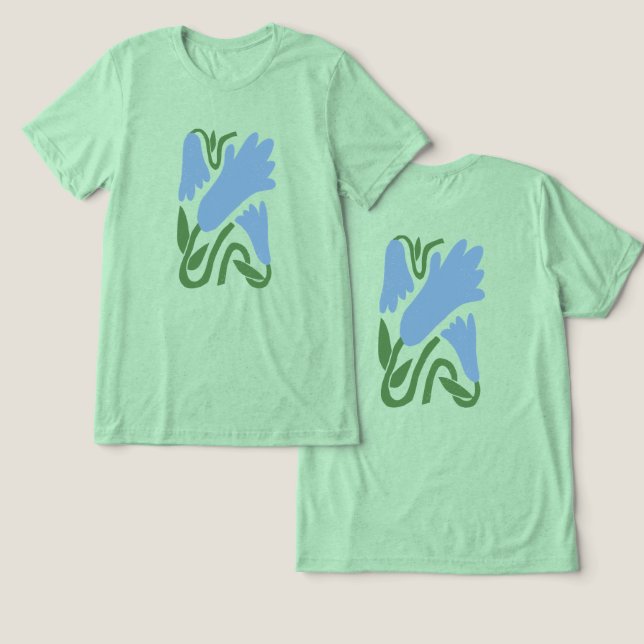 Blume Schöner Duft T - Shirt (Design Vorderseite & Rückseite)