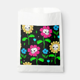 Blume Schwarz Geschenktütchen