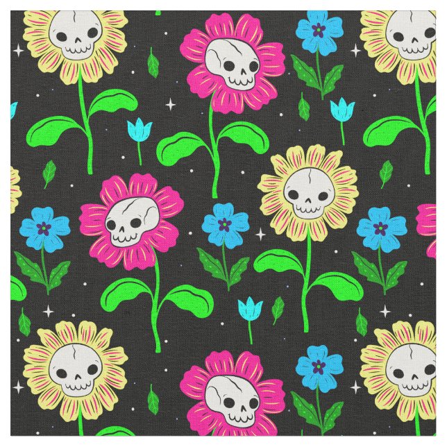 Blume Schwarz Stoff (Nahaufnahme)