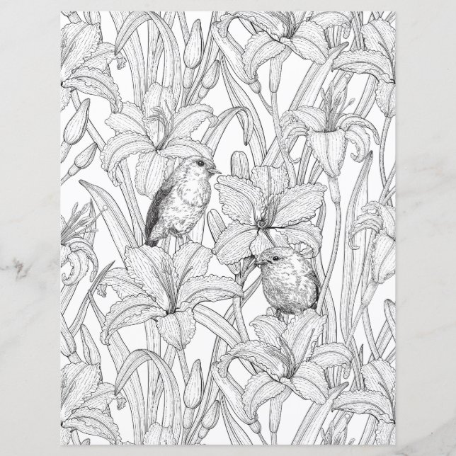 Blume, schwarz und weiß (Vorderseite)