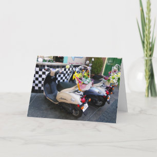 Blume & Scooters Grußkarte! Karte