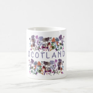 Blume Scotland Thistles Floral Kaffeetasse