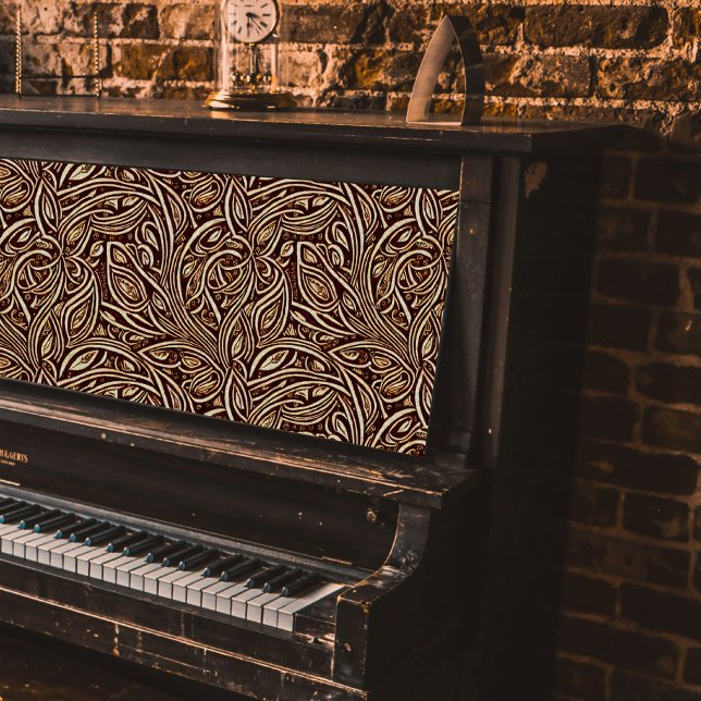 Blume-Scrolls im Holzmuster-Decoupage Seidenpapier (Von Creator hochgeladen)