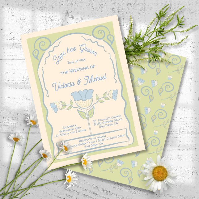 Blume Seed Packet handgezeichnete Hochzeit Einladu Einladung (Von Creator hochgeladen)