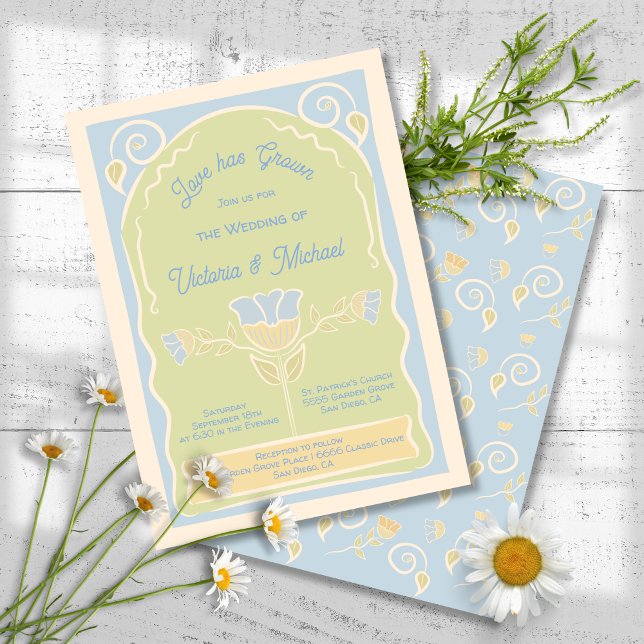 Blume Seed Packet handgezeichnete Hochzeit Einladung (Von Creator hochgeladen)