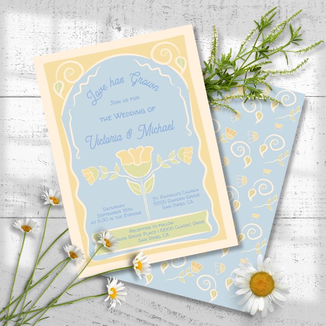 Blume Seed Packet handgezeichnete Hochzeit Einladung (Von Creator hochgeladen)
