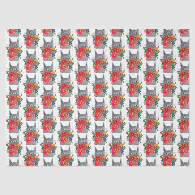 Blume Seidenpapier (Vorderseite)