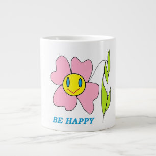 Blume "SEIN GLÜCKLICH" Jumbo-Tasse