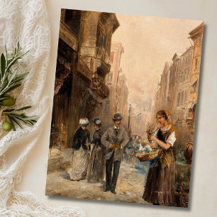 Blume Seller - Emil Barbarini Postkarte