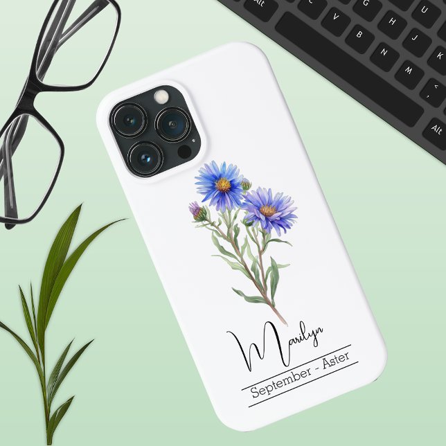 Blume September Aster Case-Mate iPhone Hülle (Von Creator hochgeladen)