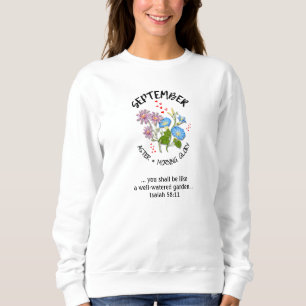 Blume SEPTEMBER Christlich Sweatshirt