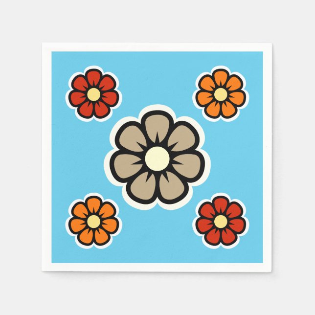 Blume Serviette (Vorderseite)