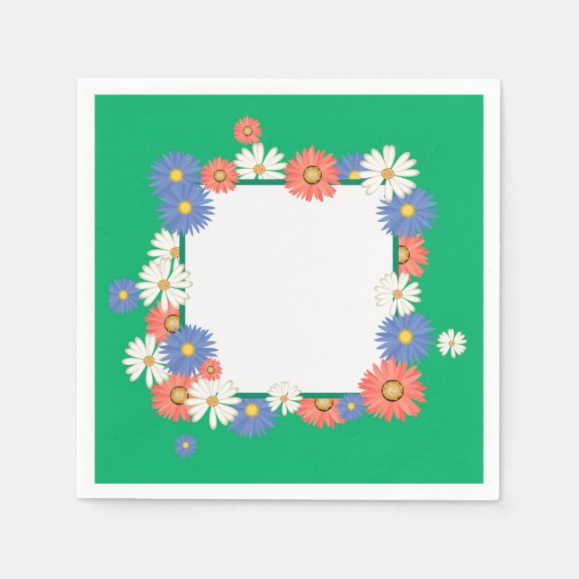 Blume Serviette (Vorderseite)