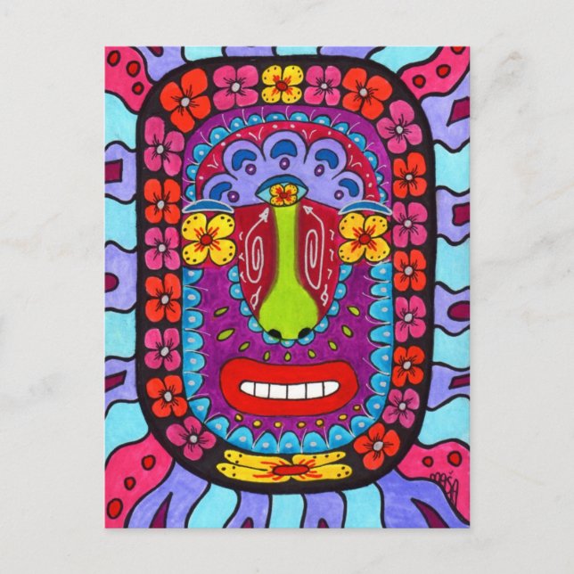 Blume Shaman #4 Postkarte (Vorderseite)