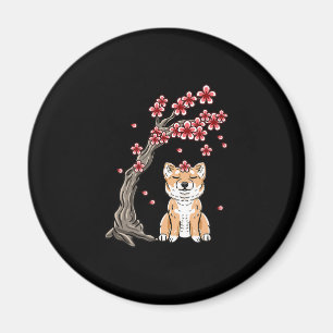 Blume Shiba inu SÜSSE TIER Magnet