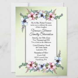 Blume Shine Hochzeit Einladung