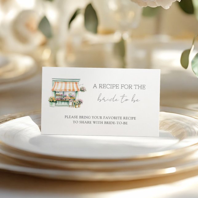 Blume Shop Brautparty Rezept Begleitkarte (Von Creator hochgeladen)