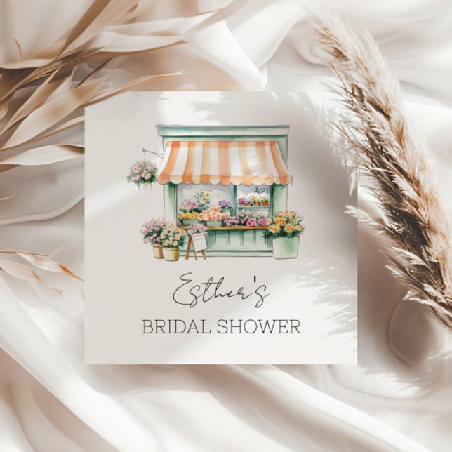 Blume Shop Brautparty Serviette (Von Creator hochgeladen)