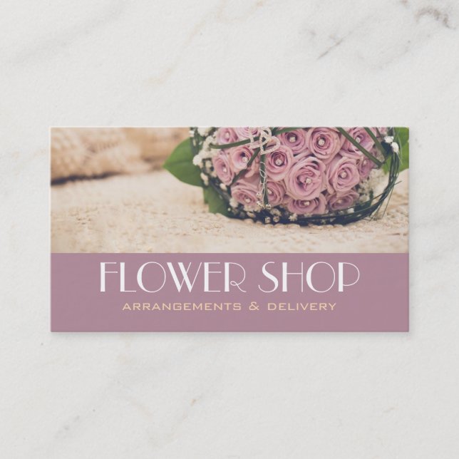 Blume Shop Lieferung Florist Visitenkarte (Vorderseite)