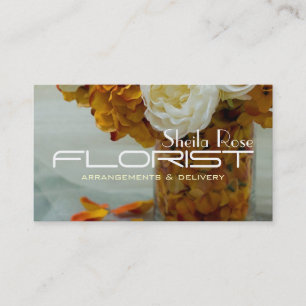 Blume Shop Lieferung Florist Visitenkarte