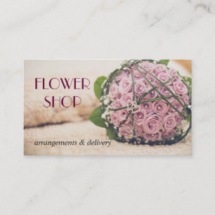 Blume Shop Lieferung Florist Visitenkarte