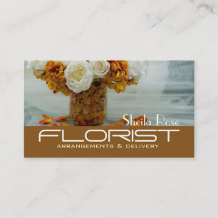 Blume Shop Lieferung Florist Visitenkarte