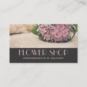 Blume Shop Lieferung Florist Visitenkarte