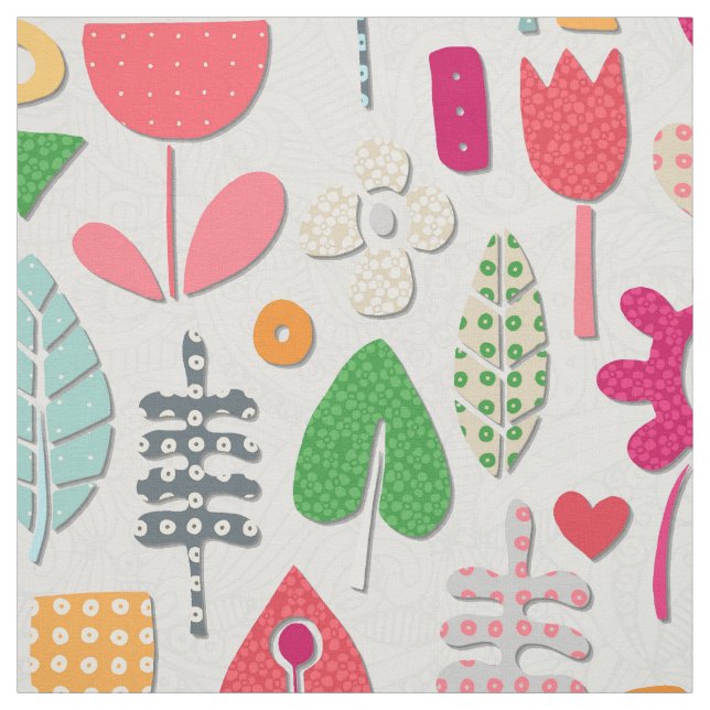 Blume silber stoff (Muster)