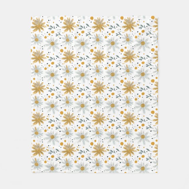 Blume sind die Worte der Erde Fleecedecke (Vorderseite)